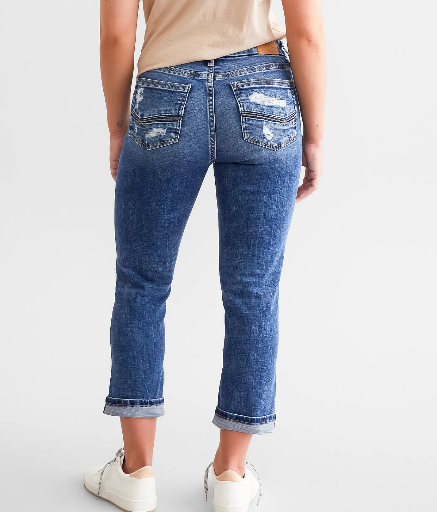 Jeans|Bottoms | BKE Gabby Cuffed Stretch Capri Jean Torrice 4