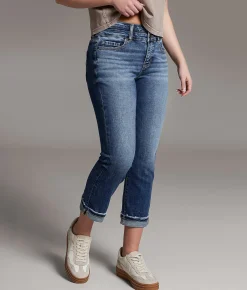 Jeans|Bottoms | BKE Gabby Cuffed Stretch Capri Jean Mintle 6