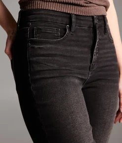 BKE Gabby High Rise Trouser Stretch Jean Washed Black Sale