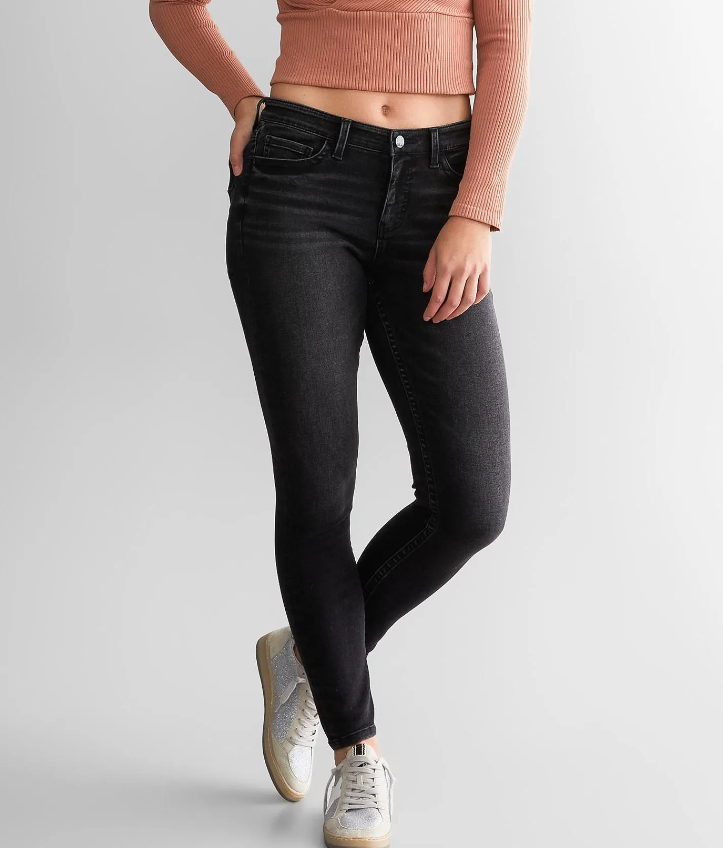Jeans|Bottoms | BKE Gabby Skinny Stretch Jean Washed Black