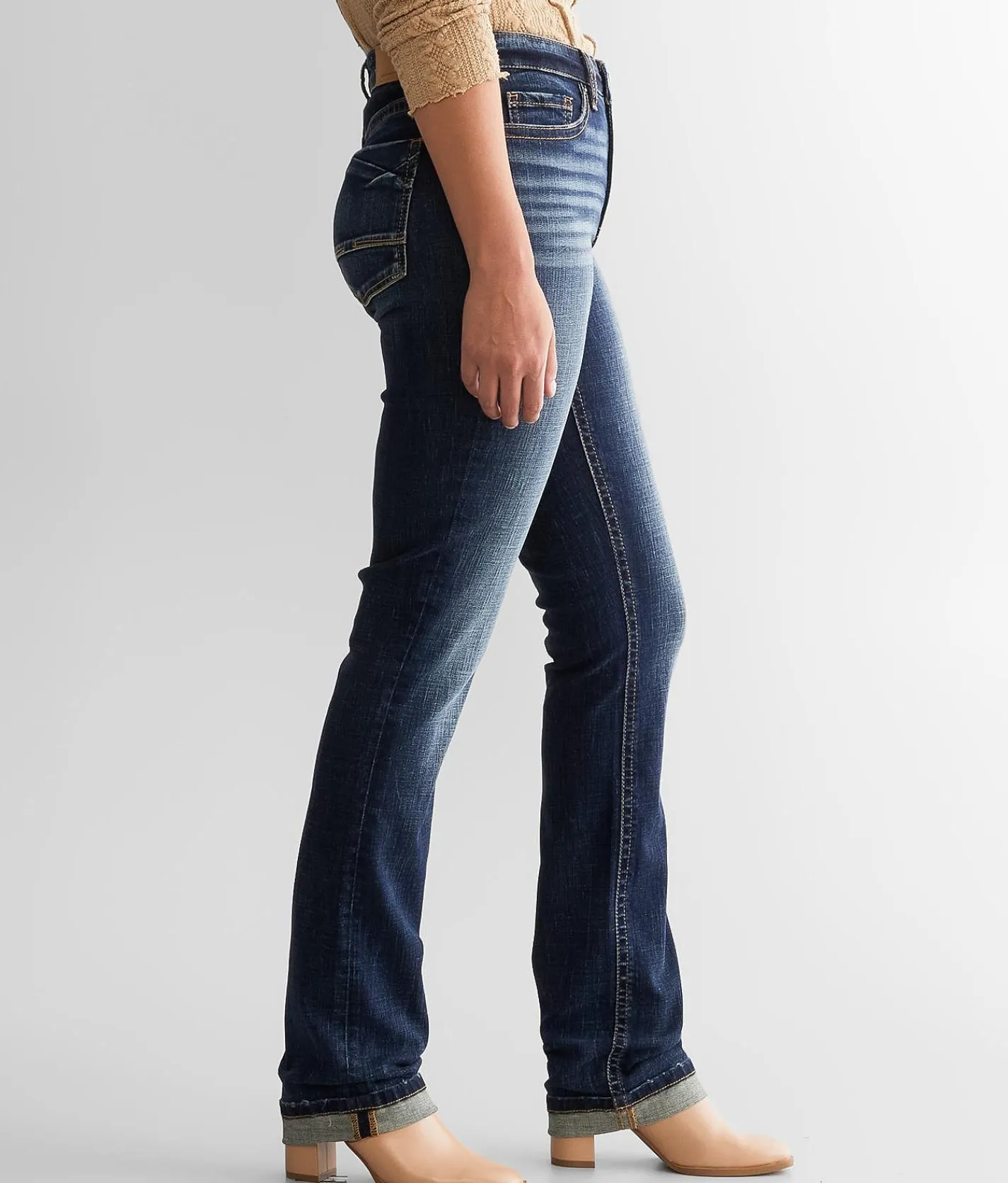 Jeans|Bottoms | BKE Gabby Straight Stretch Cuffed Jean Osteen