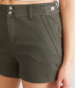 BKE Gabby Stretch Short Dark Olive