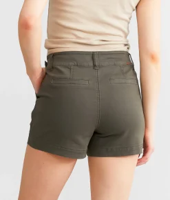 BKE Gabby Stretch Short Dark Olive