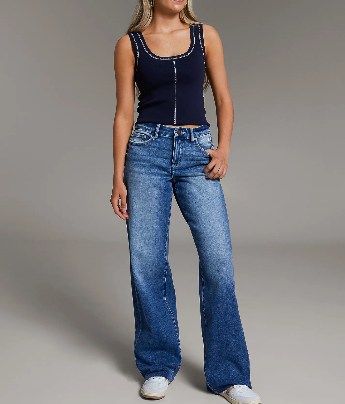Jeans|Bottoms | BKE Gabby Wide Leg Stretch Jean Peper 3