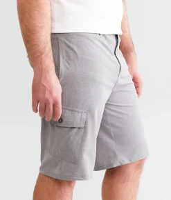 Bottoms|Shorts | BKE Gage Hybrid Athletic Cargo Stretch Walkshort Light Grey