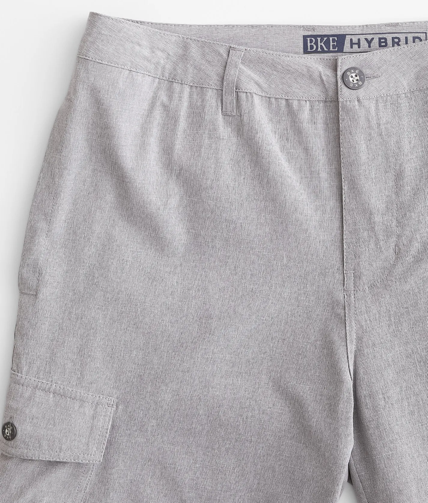 Bottoms|Shorts | BKE Gage Hybrid Athletic Cargo Stretch Walkshort Light Grey