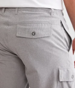 Bottoms|Shorts | BKE Gage Hybrid Athletic Cargo Stretch Walkshort Light Grey