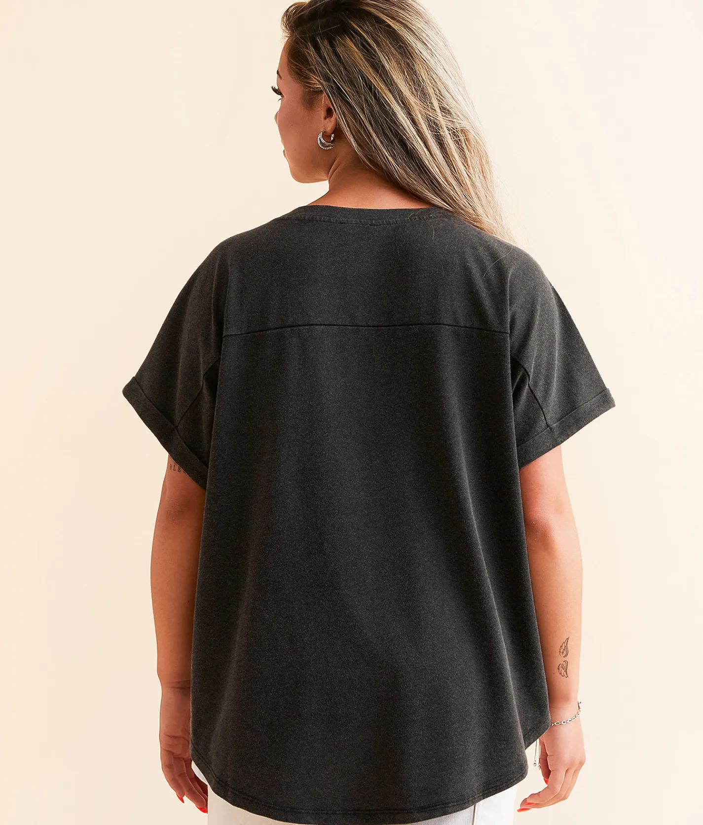 Tops | DH Apparel Game Day Oversized T-Shirt Black