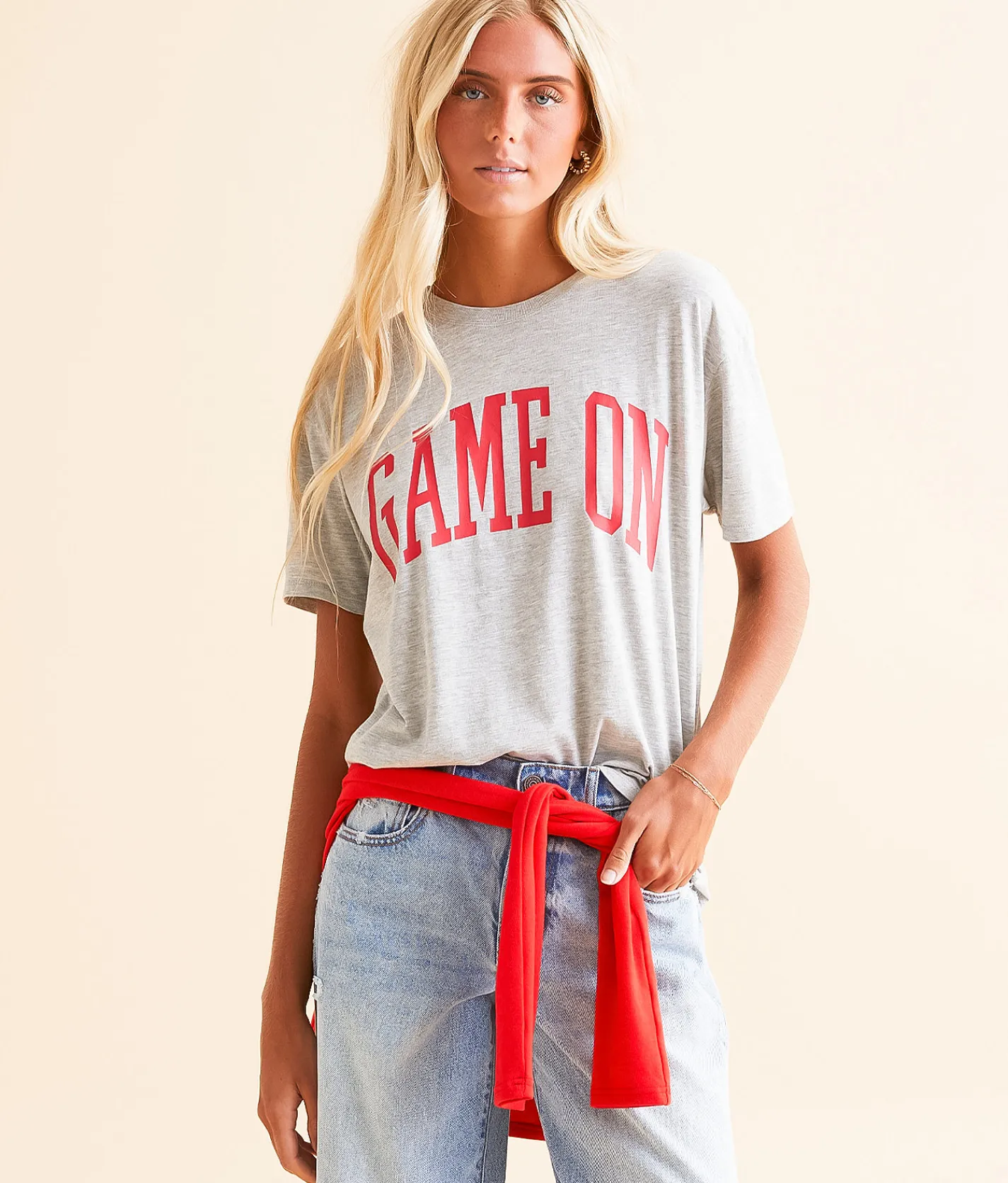 Tops | White Crow Game On T-Shirt Classic Heather Grey