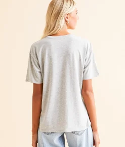 Tops | White Crow Game On T-Shirt Classic Heather Grey