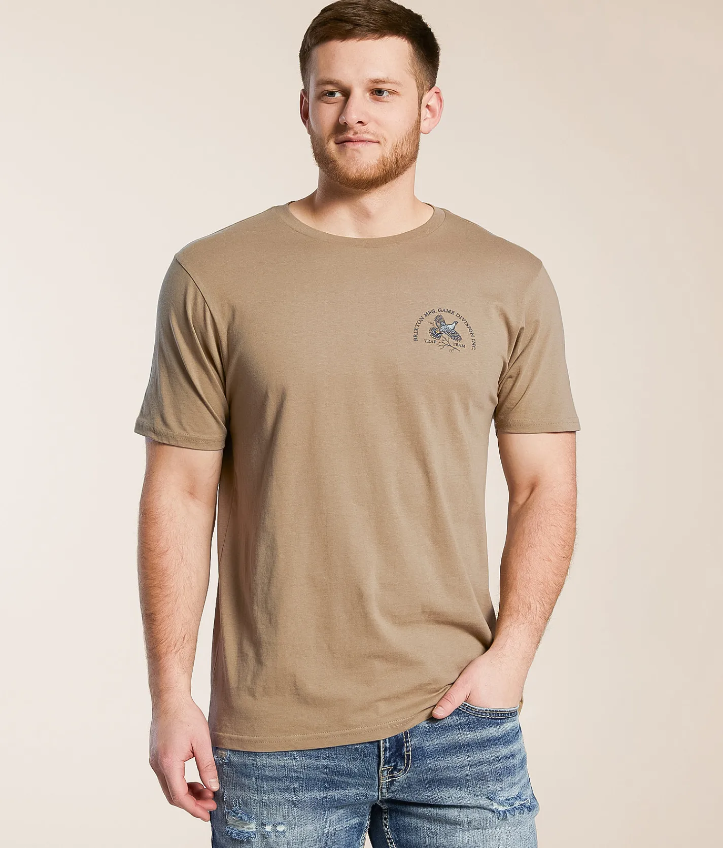 Graphic T-Shirts | Brixton Game T-Shirt Khaki