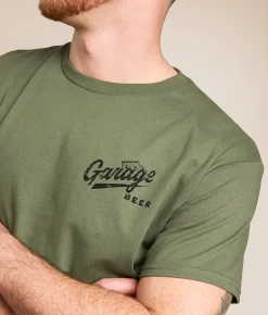 Tops | American Needle Garage Beer Always Open T-Shirt Military Green
