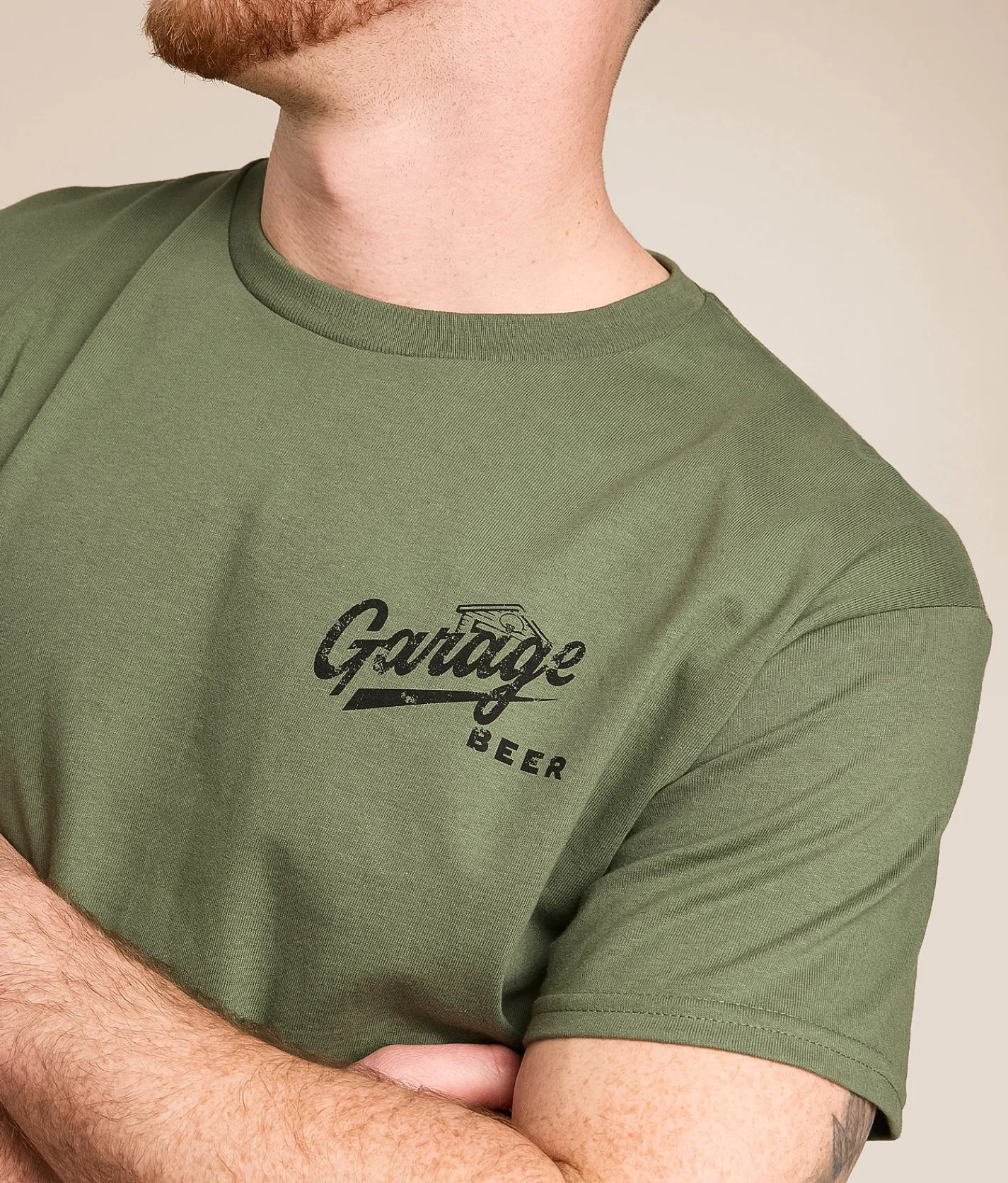 Tops | American Needle Garage Beer Always Open T-Shirt Military Green