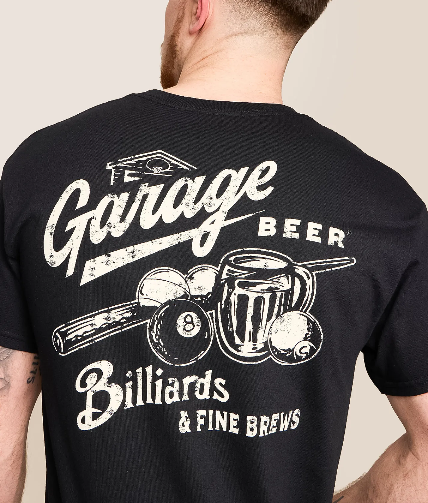American Needle Garage Beer Billiards T-Shirt Black Best