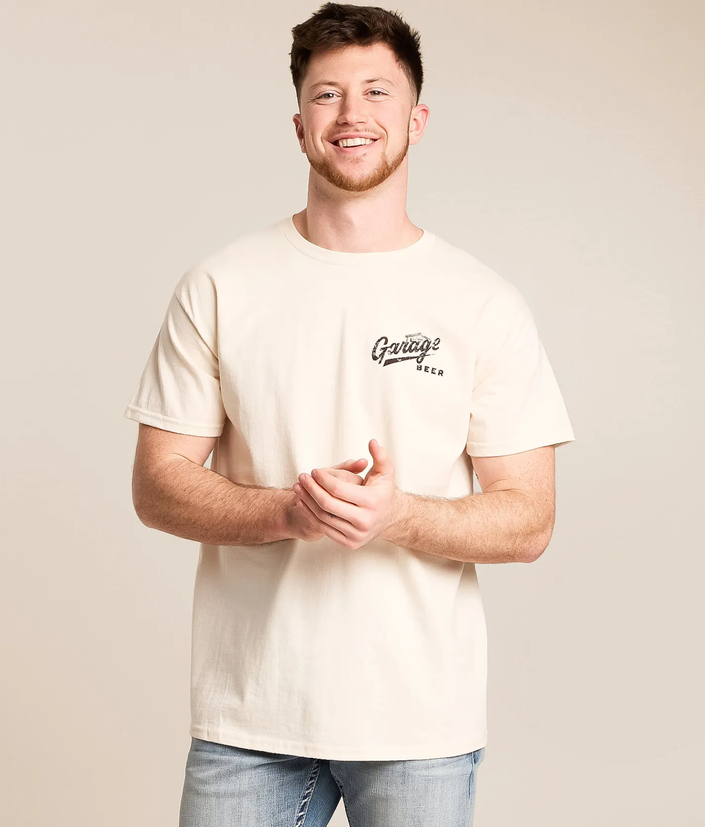American Needle Garage Beer Classic T-Shirt Natural Best