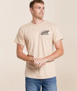 Tops|Graphic T-Shirts | American Needle Garage Beer Cooler T-Shirt Sand