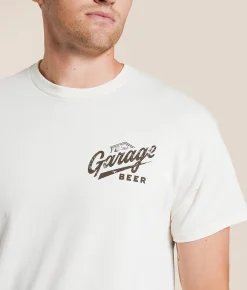 American Needle Garage Beer Dog T-Shirt Natural Outlet