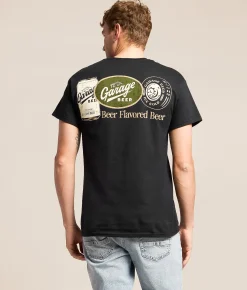 Tops|Graphic T-Shirts | American Needle Garage Beer Patches T-Shirt Black