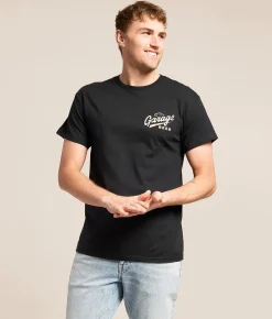 Tops|Graphic T-Shirts | American Needle Garage Beer Patches T-Shirt Black