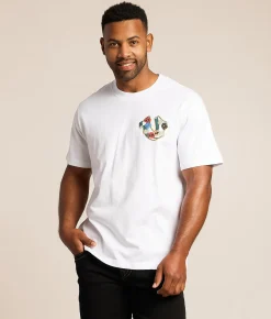 Tops|Graphic T-Shirts | True Religion Garden T-Shirt Optic White