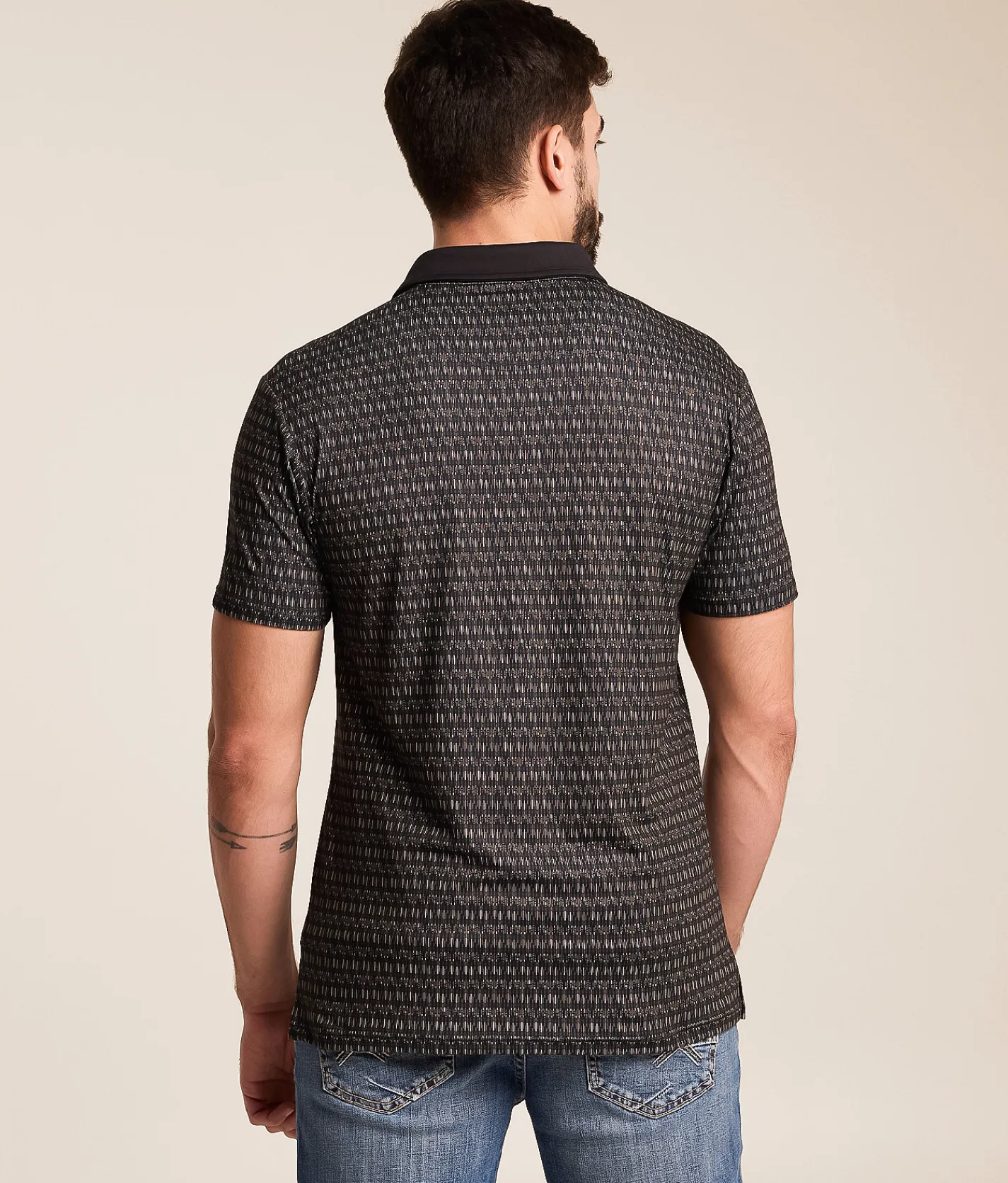 Tops | J.B. Holt Garreth Performance Polo Black Brown