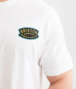 Graphic T-Shirts | Brixton Gasket T-Shirt White