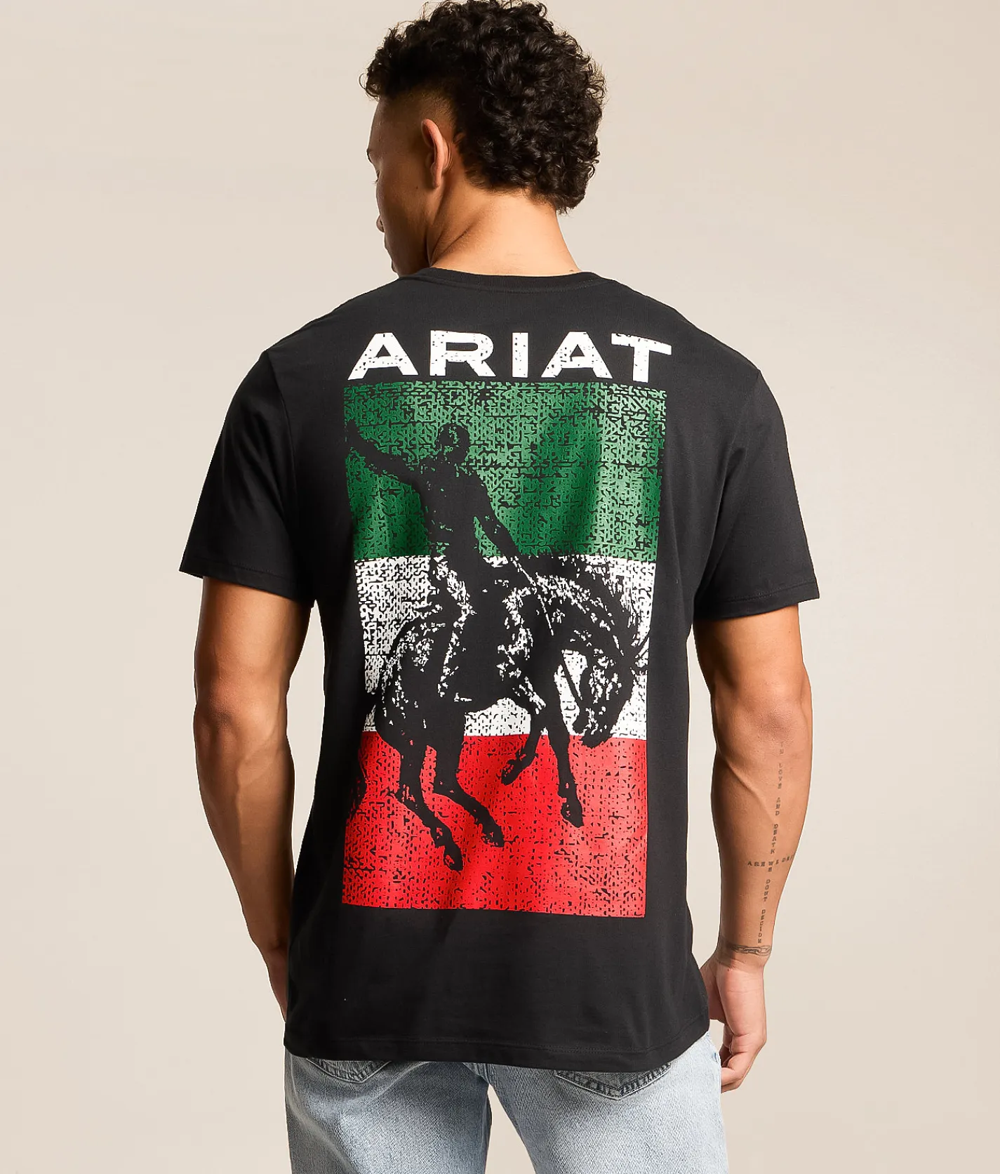 Tops|Graphic T-Shirts | Ariat Gaucho Flag T-Shirt Black
