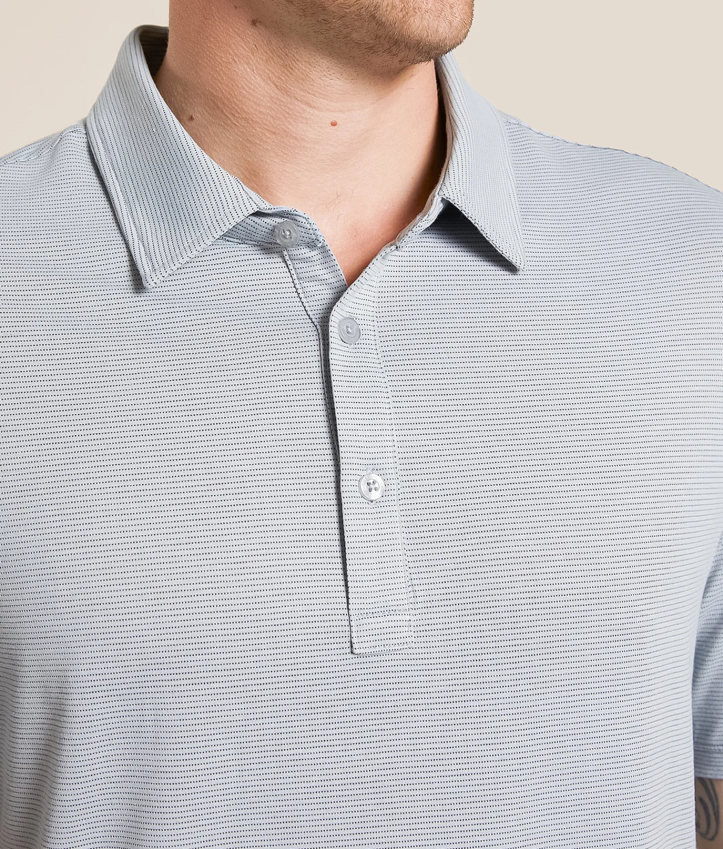 Tops | 7Diamonds Gautier Performance Stretch Polo Light Grey