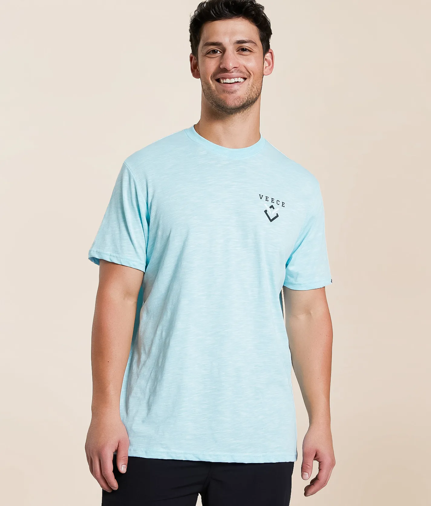 Veece Gem Plate T-Shirt Crystal Blue