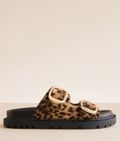 Mia Genn Print Sandal Leopard Discount
