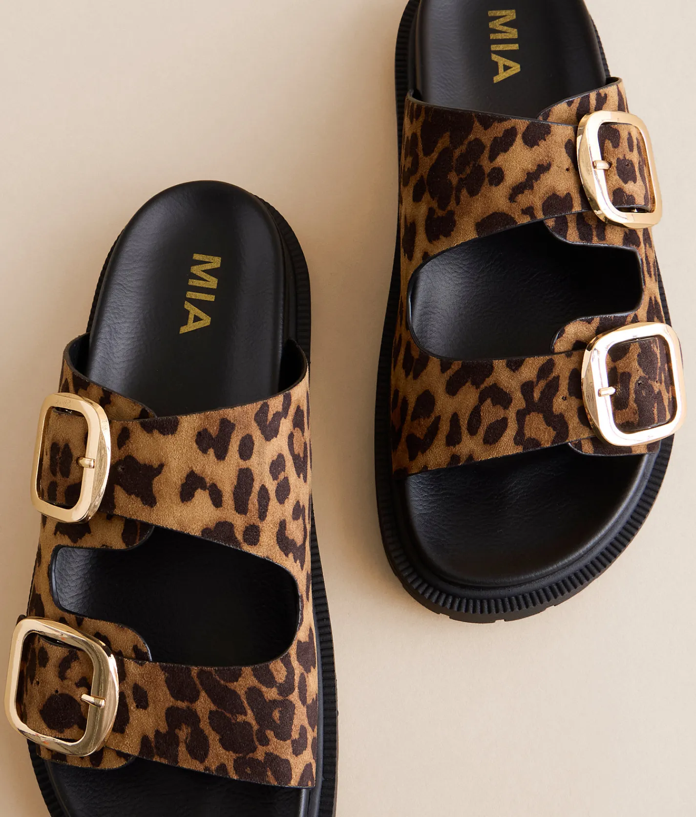 Mia Genn Print Sandal Leopard Discount