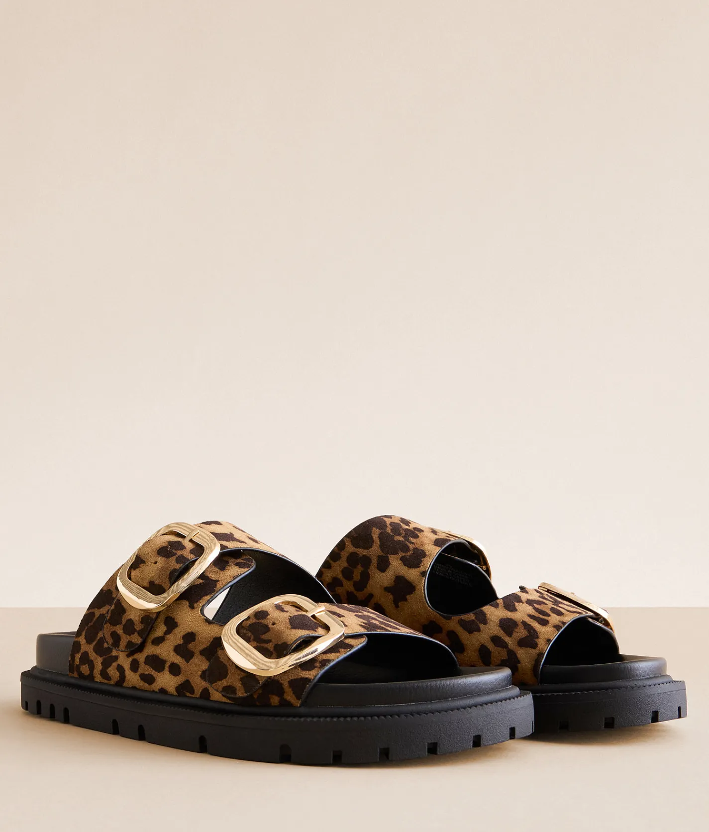 Mia Genn Print Sandal Leopard Discount