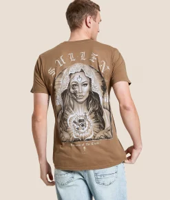 Tops|Graphic T-Shirts | Sullen Gentile Madonna T-Shirt Timberwolf