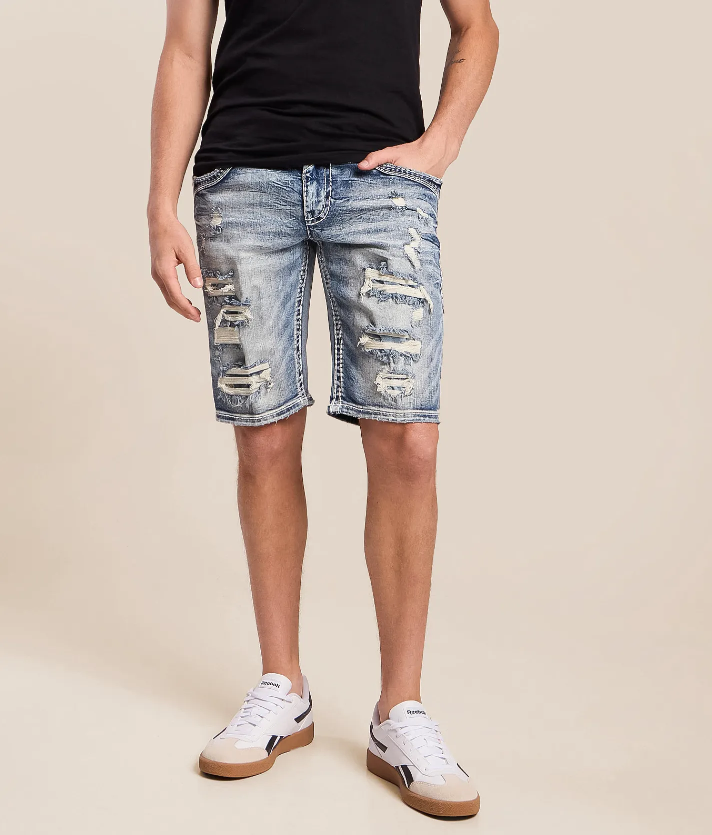Bottoms | Rock Revival Geofrey Stretch Short Geofrey H200