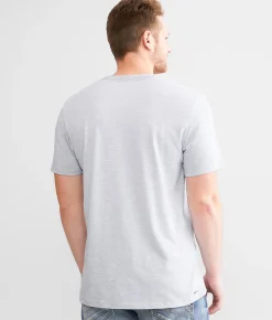 Hurley Geometric T-Shirt Wolf Grey New