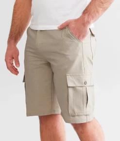 Bottoms|Shorts | BKE George Hybrid Cargo Stretch Walkshort Sand