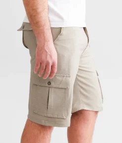 Bottoms|Shorts | BKE George Hybrid Cargo Stretch Walkshort Sand