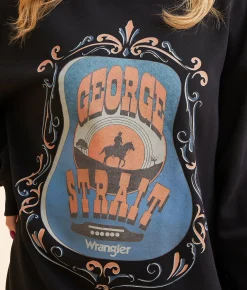Wrangler® George Strait Band Pullover Jet Black Discount