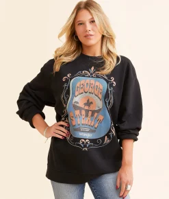 Wrangler® George Strait Band Pullover Jet Black Discount