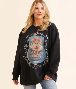 Wrangler® George Strait Band Pullover Jet Black Discount