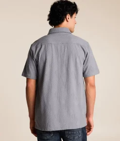 Tops | Nova Industries Geo Textured Shirt Tradewinds