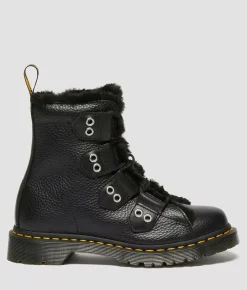 Dr. Martens 1460 Ghillie MIlled Nappa Leather Boot Black