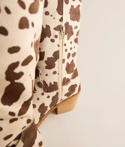 Shoes | Mi.iM Giada Western Boot Cow Print
