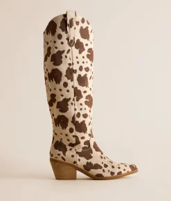 Shoes | Mi.iM Giada Western Boot Cow Print