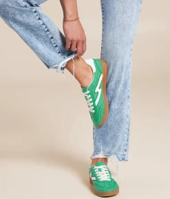 Madden Girl Gia Sneaker Green Multi Clearance