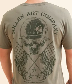 Graphic T-Shirts | Sullen GI Badge T-Shirt Mulled Basil