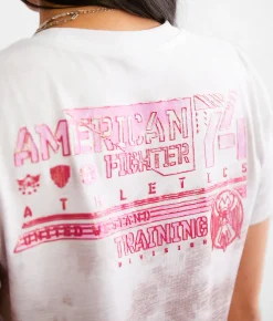 American Fighter Gideon T-Shirt White Multi 2 Hot