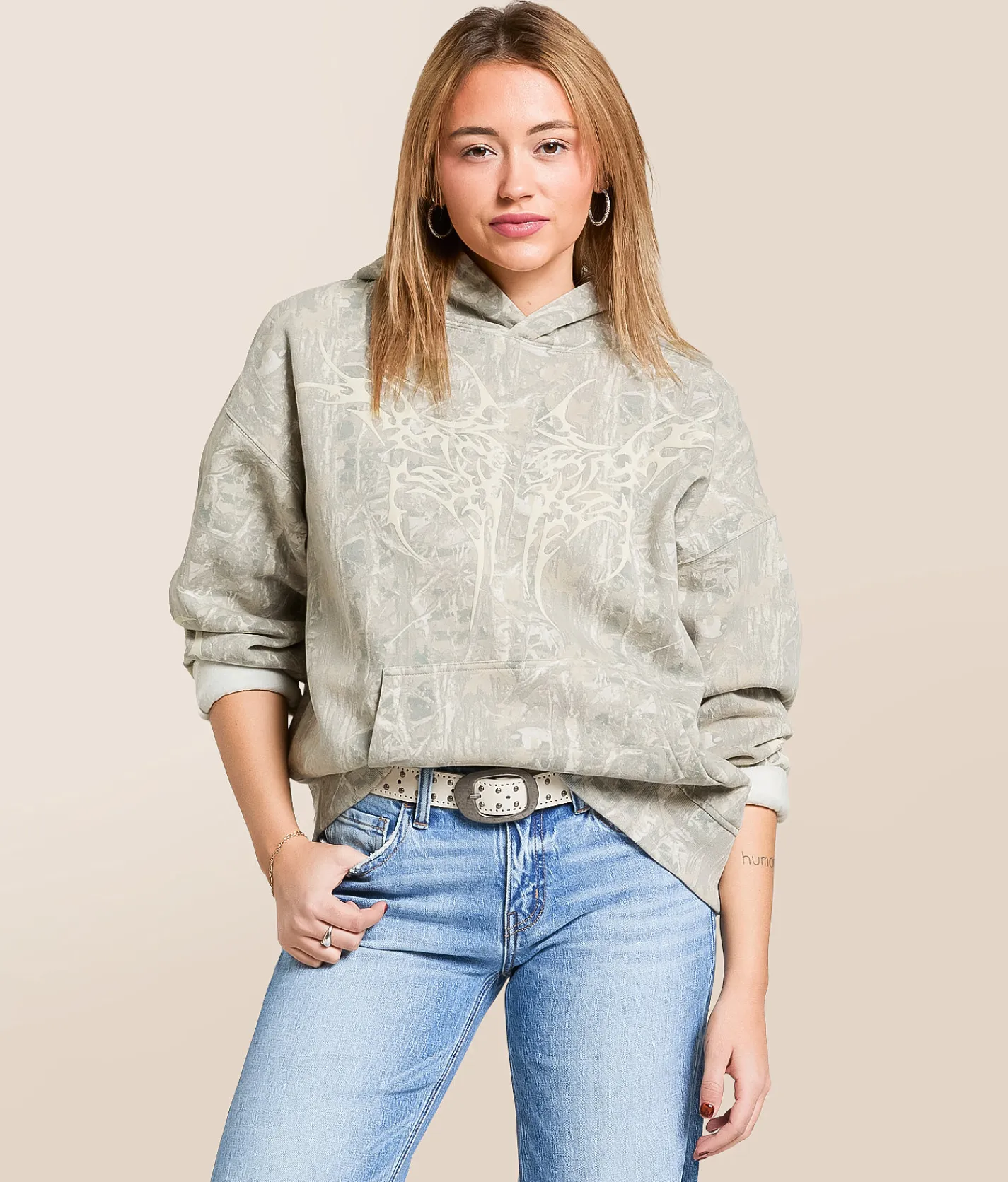 Modish Rebel Gilded Intent Hooded Sweatshirt Camo Online