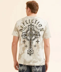 Graphic T-Shirts | Affliction Gilded Light T-Shirt Off White