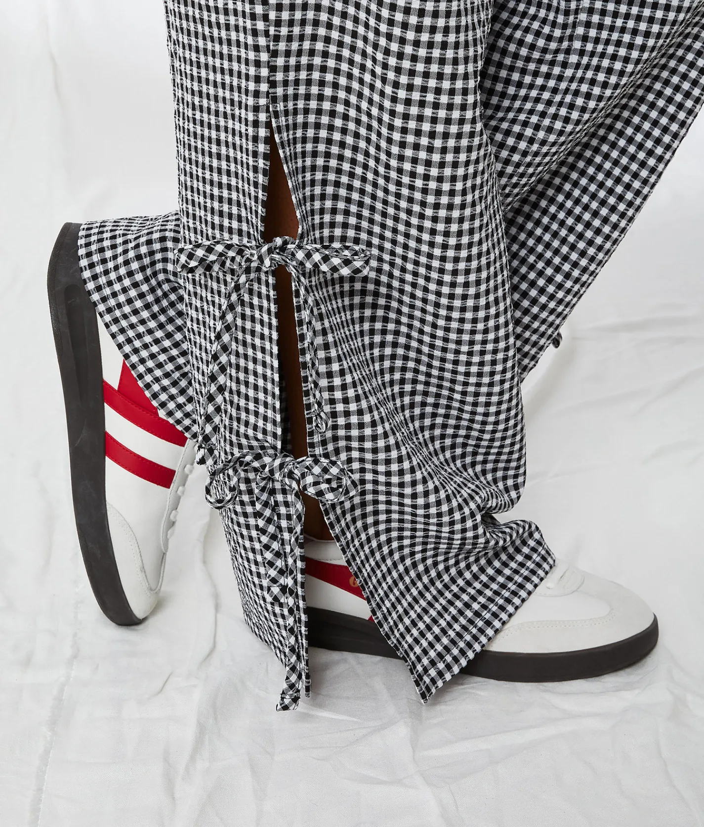 Bottoms | 33 Coastal Gingham Pant Black White